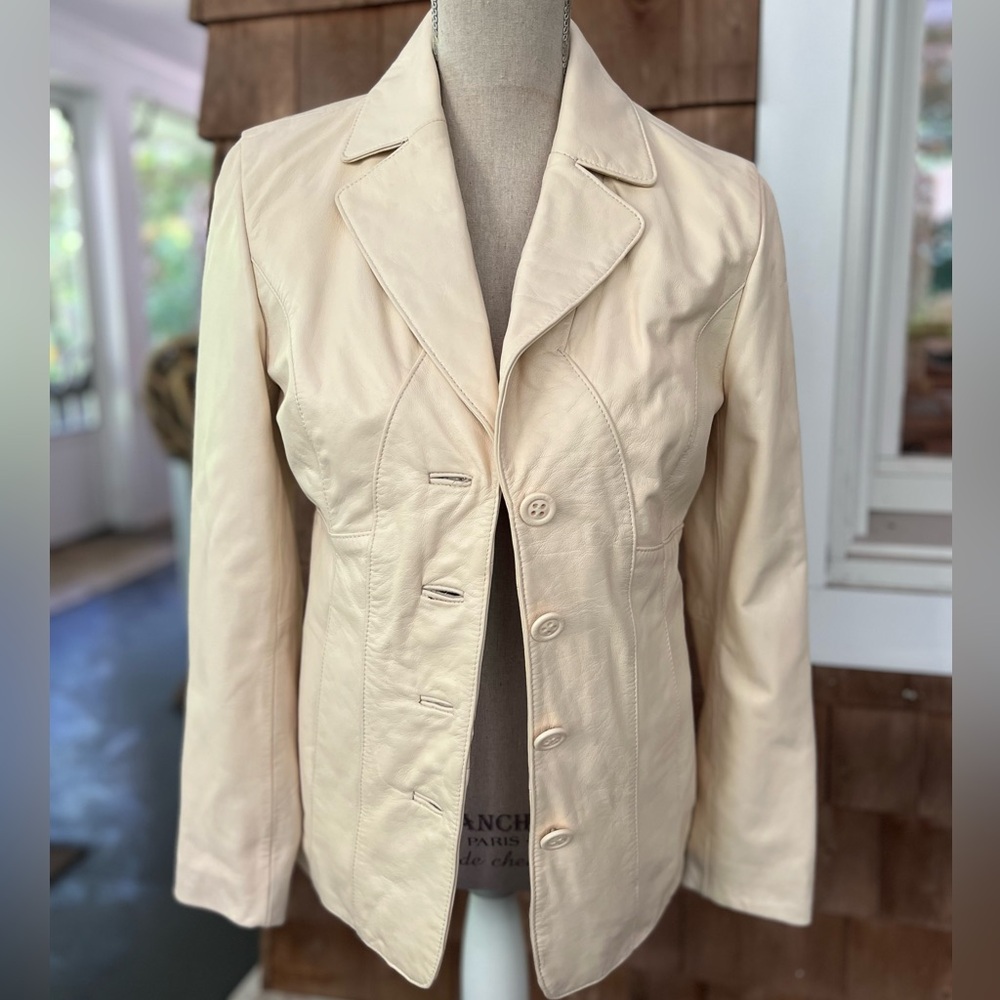 Butter leather jacket excellent condition it girl, Staud ,western
